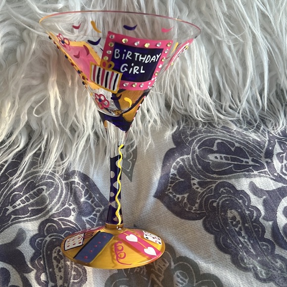 Birthday Girl Martini Glass - Picture 2 of 6